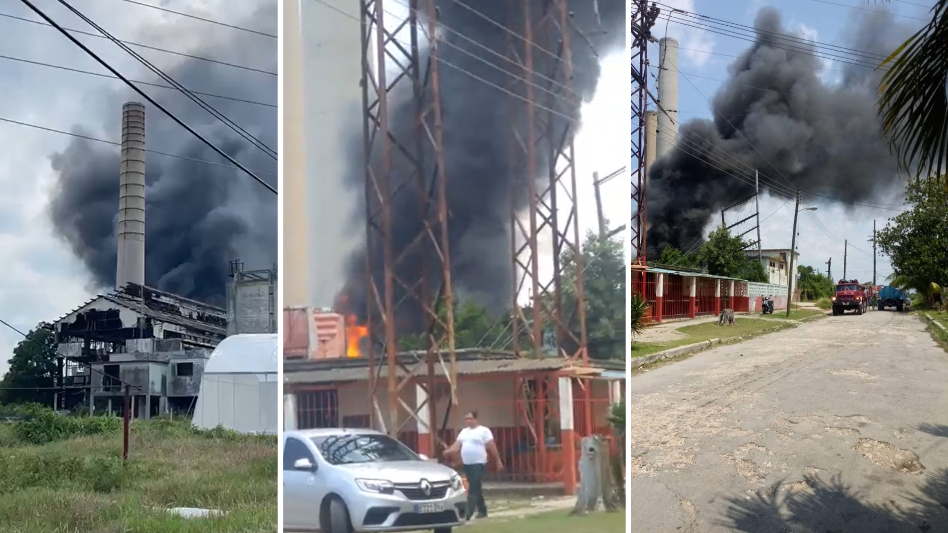 Reportan incendio en el central Hershey